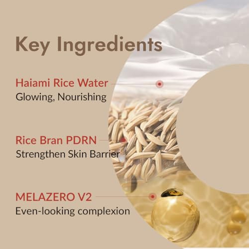 Mizon Rice Water Milky Glow Toner pdrn Niacinamide Ceramides And Squalane Hydrating Face Moisturizer For Skin And Radiant Complexion 5.07 Fl Oz