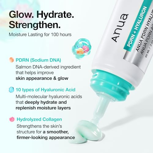 Anua Pdrn Hydrating Skin Duo Pdrn Hyaluronic Acid 100 Moisturizing Cream And Capsule 100 Serum Face Moisturizer With Serum Korean Skincare