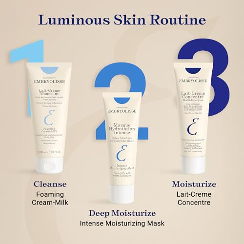 Embryolisse Intense Moisturizing Face Mask With Hyaluronic Acid ultrahydrating Gel Mask Plumps Soothes Skin With White Nymphaea And Sea Minerals For All Skin Types Even Sensitive Vegan 1.7 Fl Oz