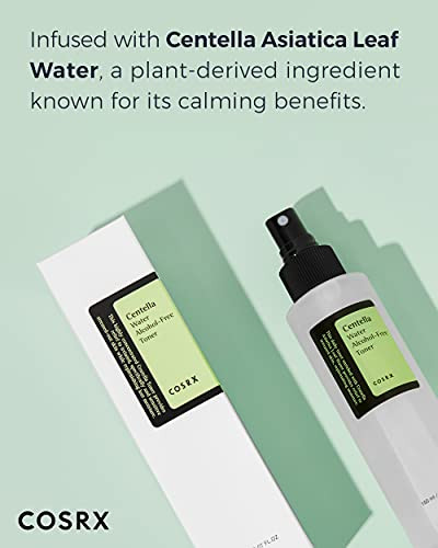 Cosrx Alcoholfree Cica Toner spraytype Korean Toner With Centella Asiatica For Hydrating And Soothing Rednesskorean Skin Care Not Tested On Animals Paraben 150Ml 5.07 Fl.Oz