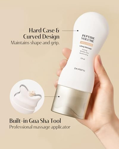 Dr.Pepti Dr. Pepti Gua Sha Neck Firming Cream Retinolfree 120 Mlpeptide Volume Formula With 25 Peptides And 300Da Collagen For Turkey Neck Tech Neck Lines Crepey Skin Jawline D Collet 4.05 Fl Oz