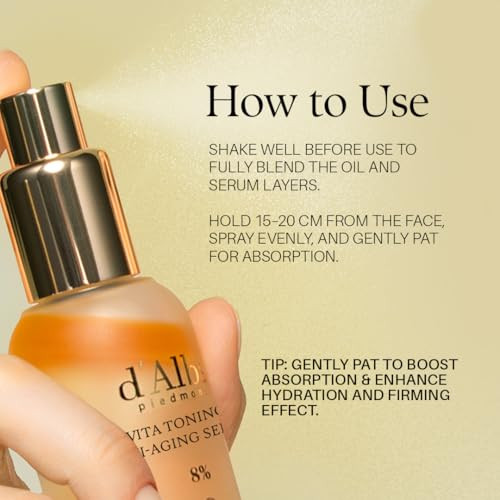 DAlba Piedmont Dalba Piedmont Vita Toning Antiaging 8% Spray Serum plus White Truffle Double Serum Allinone Multi Balm 70 Ml 2.37 Fl Oz