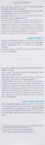 Bioderma Hydrabio Legere Cream for Dehydrated and Sensitive Skins