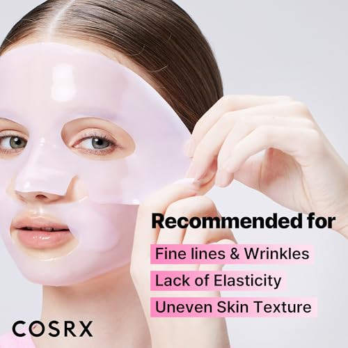 Cosrx The Peptide Collagen Lifting Glow Hydrogel Face Masks Skincare 1 Ea Collagen Face Mask Travel Essentials Overnight Face Mask Korean Skincare