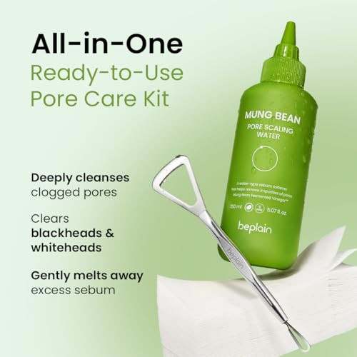 Beplain Mung Bean Sebum Softener Set Aha Pha Blackhead Remover 5.07 Fl Oz