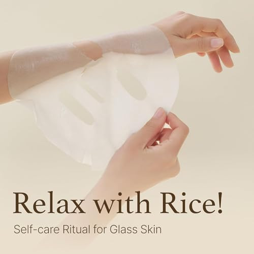 IM From Im From Rice Sheet Mask Korean Rice Face Mask Creamy Hydration For Dry Combination Skin Moist Milky Essence Biodegradable Vegan Hypoallergenic 20Ml Pack Of 5