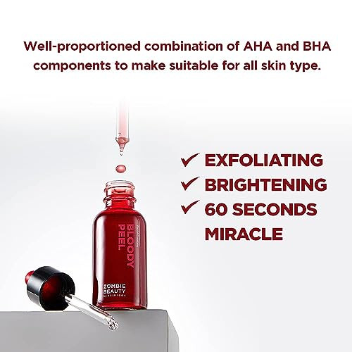 Skin1004 Bloody Peel Aha 17% Peeling Solution Pulls Off Dramatic Exfoliation Effect With Special Homecare 1.01 Fl.Oz 30Ml