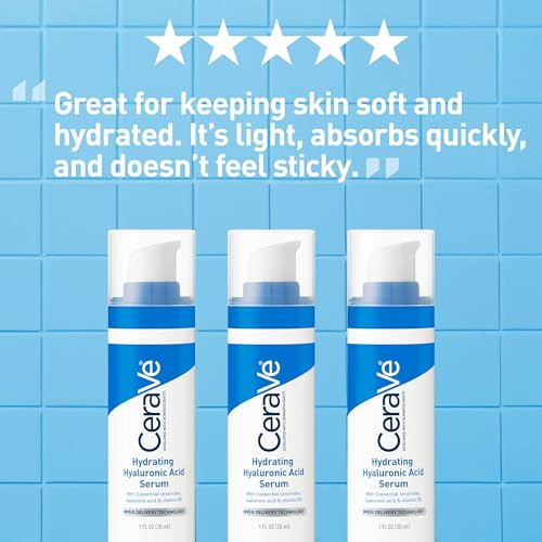 Cerave Hyaluronic Acid Serum For Face Hydrating Serum For Dry Skin 1Ozskin Care Hydrates Dry Skin With Vitamin B5 And Ceramides In A Fragrance Formula To Layer Under Facial Moisturizer