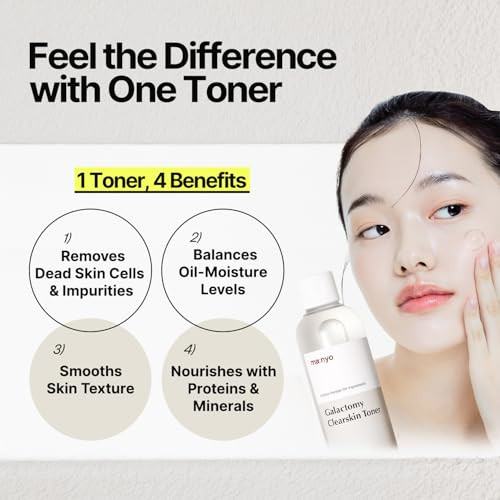 Ma:Nyo Manyo Galactomy Clear Skin Toner Brightening And Hydrating Toner With Natural Fermented Filtrate For Pore Care And Even Skin Tone Suitable For All Skin Types Korean Skincare 7.1Fl Oz 210Ml