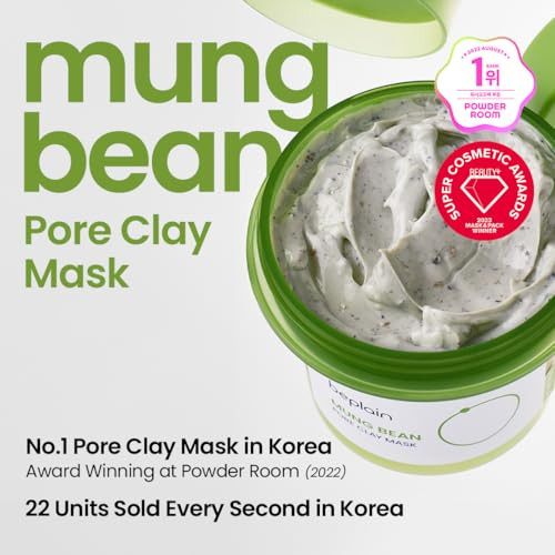 Beplain Mung Bean Pore Clay Mask Blackhead Facial Exfoliator 4.05 Fl Oz