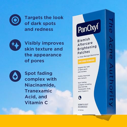 Panoxyl Blemish Brightening Patches Dermatologistrecommended Help Fade Postacne Dark Spots Helps Reduce Dark Spots And Redness With Niacinamide Tranexamic Acid And Vitamin C