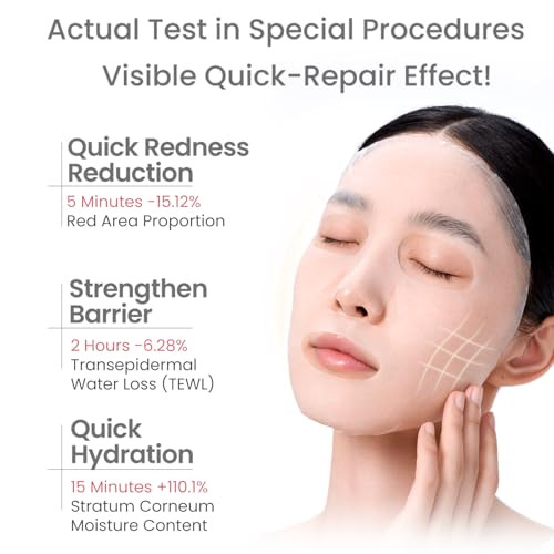 Winona Collagen Sheet Mask For Sensitive Skin Soothing Freezedried Mask With Solvent Visibly Reduces The Look Of Redness 6Pcs