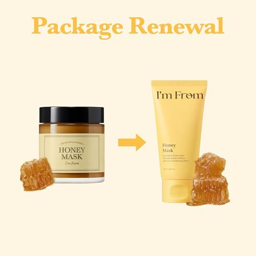 IM From Im From Honey Mask Deep Nourishing Washoff Mask With Natural Honey And Dewy Glow Longlasting Hydration Korean Skin Care 2.37Fl.Oz