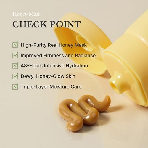 IM From Im From Honey Mask Deep Nourishing Washoff Mask With Natural Honey And Dewy Glow Longlasting Hydration Korean Skin Care 2.37Fl.Oz