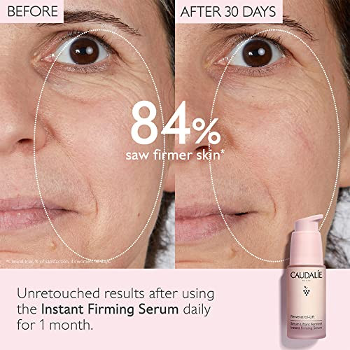 Caudalie Resveratrollift Instant Firming Serum Oilfree Antiaging Serum With Resveratrol Hyaluronic Acid And Vegan Collagen Retinol Alternative