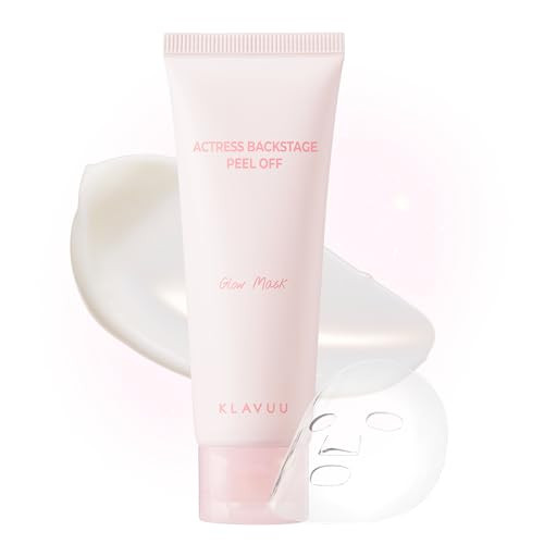 Klavuu Actress Backstage Glow Peel Off Face Mask For Skin 2.4Ozradiance Boost Deep Hydration Peony Complex Peeling And Exfoliating Silky Smooth Dewy Skin Korean Skincare