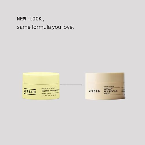 Versed Doctors Visit Instant Resurfacing Maskahabha Enzyme Mask 1.7 Ozpineapple And Papaya Enzymes Plus Lactic And Glycolic Acids Smooth Dull Uneven Skin And Minimize Look Of Pores With 2 Minutes