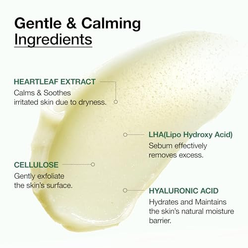 Anua Heartleaf Lha Moisture Peeling Gel Gentle Exfoliation Hydrating Facial Peel Pore Care Dead Skin Removal Natural Cellulose Soothing And Exfoliating For Normal Skin Korean Skincare 4.05 Fl Oz