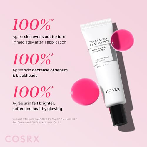 Cosrx Aha Bha Pha Lha 35% Peel Chemical Exfoliating Peeling Gel For Dull Rough Oily Skin With Clogged Pored And Dead Skin Cells Highly Concentrated 1.01 Fl. Oz 30 Ml