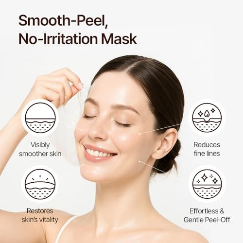 Farmstay Ginseng Collagen Wrapping Mask For Skin Hydrating Peel Off Face Mask With Real Ginseng Extract Night Facial Skincare For Glowing And Radiance Includes Application Brush 5.07 Fl Oz
