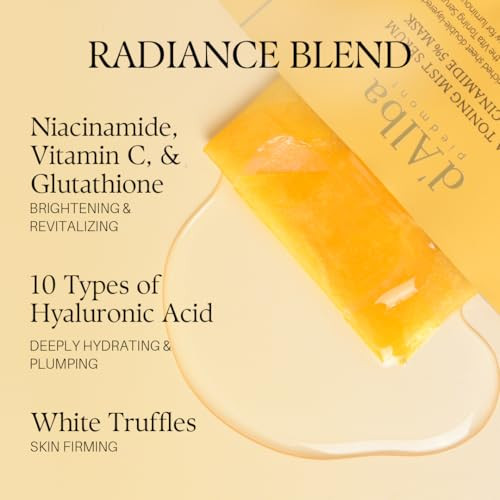 DAlba Piedmont Dalba Piedmont Vita Toning Niacinamide 5% Mask 4 Sheets Hydrating Face Mask With Vitamin C Glutathione And White Truffle Radiance Boosting Korean Skin Care