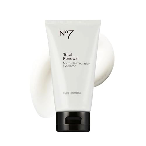 No7 Microdermabrasion Total Renewal Face Scrub Exfoliating Face Wash And Dark Spot Corrector For Sensitive Skin Helps To Reduce The Appearance Of Fine Lines And Even Skin Tone 2.5 Oz