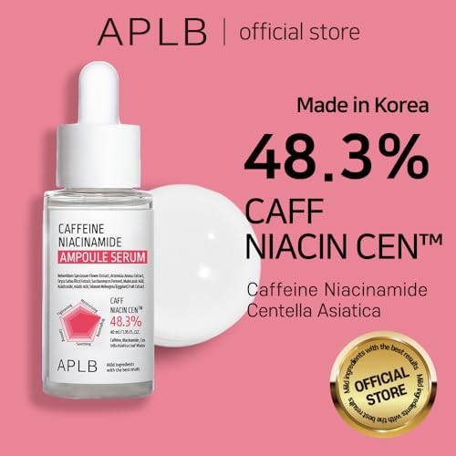 Aplb Caffeine Niacinamide Ampoule Serumcaff Niacin Cen 48.3% Korean Skincare Pore Care Deep Hydration And Soothing Elasticity Care 1.35 Fl.Oz
