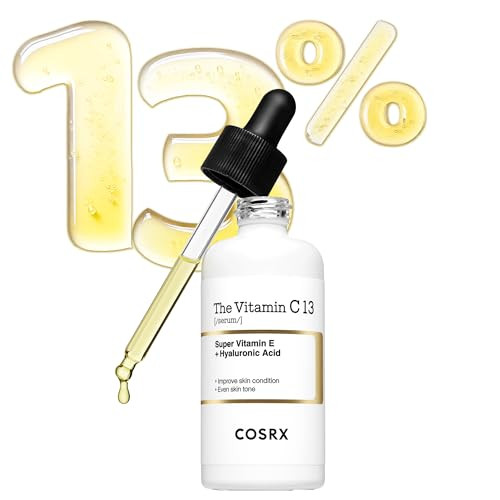 Cosrx Pure Vitamin C 13% Serum Renewal With Vitamin E And Hyaluronic Acid Korean Vitamin C Serum Hydrating Facial Serum For Uneven Skin Tone Dull Skin Korean Skin Care 0.67 Oz