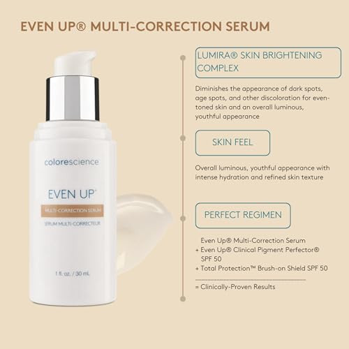 Colorescience Even Up Multicorrection Serum diminishes Dark Spots Supports Healthy Skin 1 Fl Oz