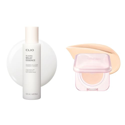 Clio Professional Clio Bundle Glazing Milky Essence plus Kill Cover Mesh Glow Essential Cushion Foundation 23N
