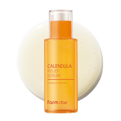 Farmstay Calendula Relief Serumquick Calming Sensitive Nonsticky Nonirritating Hydrating Moisturizing Korean Gentle Vegan Soothing All Skin Type 1.69 Fl Oz