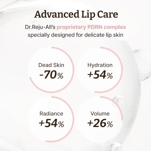 Dr.RejuAll Dr.Rejuall Advanced Pdrn Rejuvenating Lip Serum Hydrating Lip Balm With Lipozip Pdrn For Glowy Dewy Lips Gentle Exfoliating And Smoothing Lip Moisturizer Hibiscus And Lactic Acid 0.3 Fl Oz