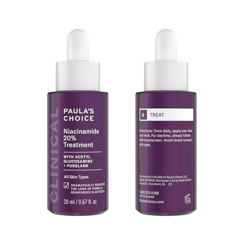 PaulaS Choice PaulaS Choice Clinical 20% Niacinamide Serum Treatment plus Travel Size 2% Bha Salicylic Acid Liquid Exfoliant Duo Set Of 2