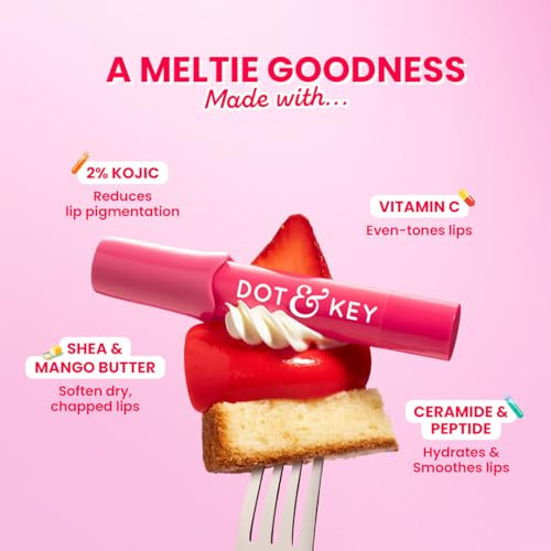 Dot and Key Dot And Key Meltie Lip Balm Spf 50plusplusplus With 2% Kojic And Vitamin Cstrawberry Glaze4G