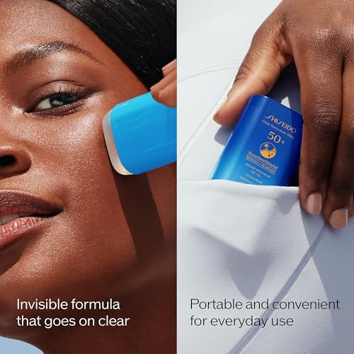 Shiseido Clear Sunscreen Stick Spf 50plus Invisible Broadspectrum Face Sunscreen Wear Under And Over Makeup Lightweight Formula All Skin Types