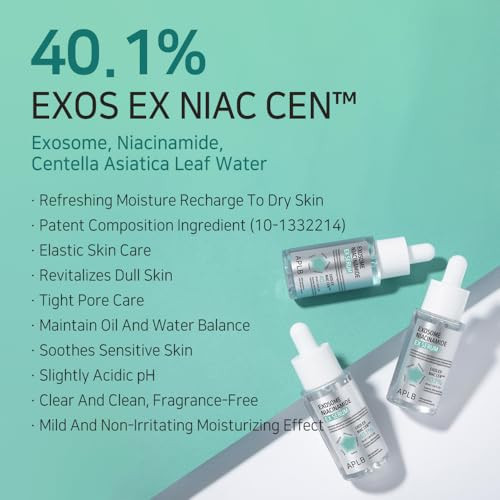 Aplb Exosome Niacinamide Ex Serumexos Ex Niac Cen 40.1% Korean Skincare Efficient Absorption Long Lasting Hydration Revitalize For Gentle And Improve Skin Texture 1.35 Fl.Oz