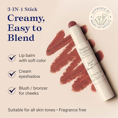 Embryolisse Color Balm 3In1 Makeup Stick For Cheeks Eyes And Lips 0.08 Ozmultiuse Cream Blush Lipstick And Eye Shadow Skincare And Makeup Hybrid With Centella Asiatica And Aloe Vera Vegan
