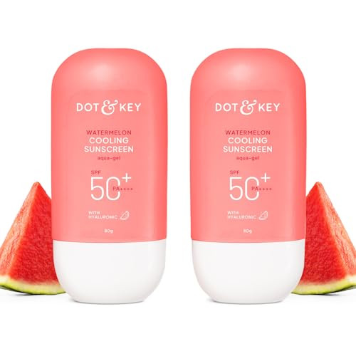 Dot and Key Dot And Key Watermelon Cooling Sunscreen Spf 50plus Paplusplusplusplus 80Gm Each Pack Of 2