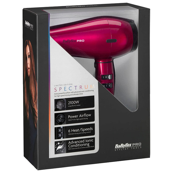 Babyliss Pro Spectrum Hair Dryer Pink Shimmer