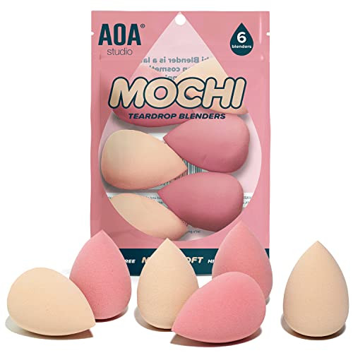 Aoa Studio Collection Makeup Mochi Set Makeup Blender Latex And Highdefinition Set Of 6 Makeup Blender For Powder Cream And Liquid Wonder Blender Beauty Cosmetic 6 Count