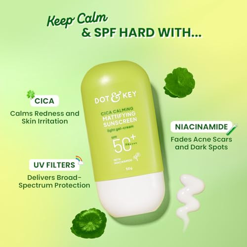 Dot and Key Dot And Key Cica Mattifying Sunscreen Spf 50 Paplusplusplusplus 80G Pack Of 2