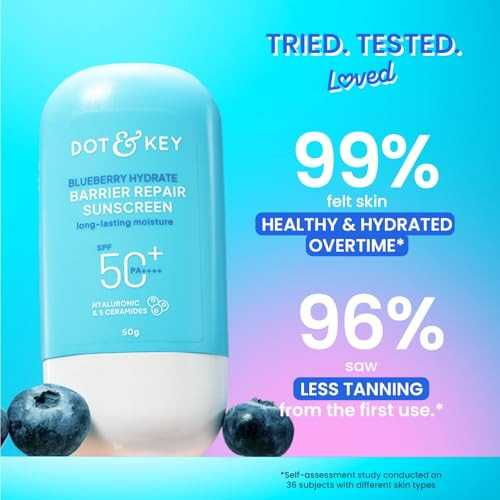 Dot and Key Dot And Key Blueberry Hydrate Barrier Repair Sunscreen Spf 50plus Paplusplusplusplus 50G