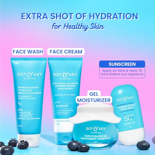 Dot and Key Dot And Key Blueberry Hydrate Barrier Repair Sunscreen Spf 50plus Paplusplusplusplus 50G