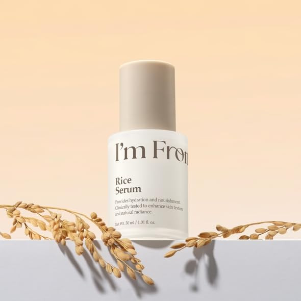 IM From Im From Rice Serum Glow Deep Soothing Rice Serum anddewy Hydration Daily All Skin Types Korean Skin Care 1.01Fl.Oz