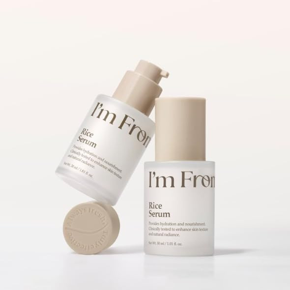 IM From Im From Rice Serum Glow Deep Soothing Rice Serum anddewy Hydration Daily All Skin Types Korean Skin Care 1.01Fl.Oz