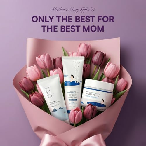 Round Lab Hydrating Skin Care Setsunscreen plus Moisturizer plus Face Wash Hyaluronic Acid Daily Skin Care Routine Travel Essentials Korean Skin Care Set