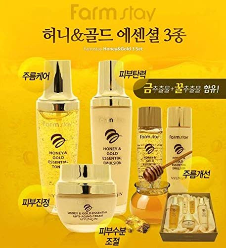 Farmstay Farm Stay Honey And Gold Essential Skin Care 3Piece Set