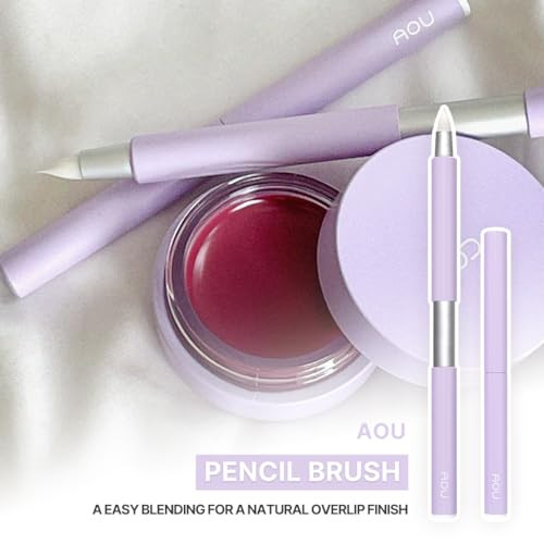Aou Pencil Brush Compact And Retractablepointed Tip For Various Uses Easy Carry Valentines Day Gifts For Woman