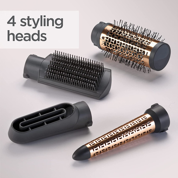 BaByliss Air Style 1000W Powerful 4 in 1 Hair Dryer Styler with Smoothing Ionics Copper-