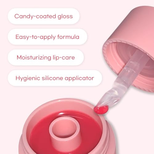 Aou Glowy Chonky Tint Balm 01 Apple Balm With Builtin Silicone Applicator Messfree Hygienic Design Natural Gloss Instant Hydration For Chapped Lips Valentines Day Gifts For Woman 0.12Oz
